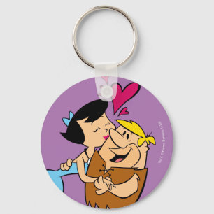 Porte-clés Les Pierrafeu   Betty Kissing Barney