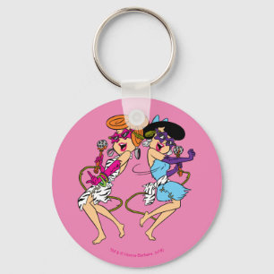 Porte-clés Les Pierrafeu   Wilma & Betty Rock Stars