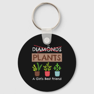 Porte-clés Les plantes sont la meilleure amie d'une fille T-s