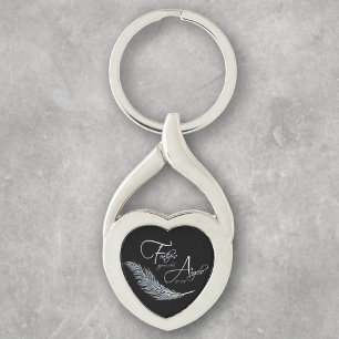 Porte-clés Les Plumes Apparaissent Lorsque Les Anges Sont Pr