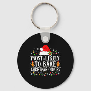 Porte-clés Les plus susceptibles de cuire des cookies de Noël