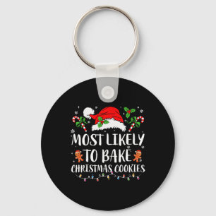 Porte-clés Les plus susceptibles de cuire des cookies de Noël