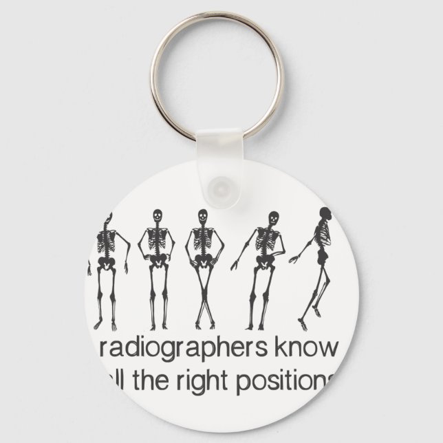 Porte-clés Les Radiographes Connaissent Tous Les Positions Ap (Recto)