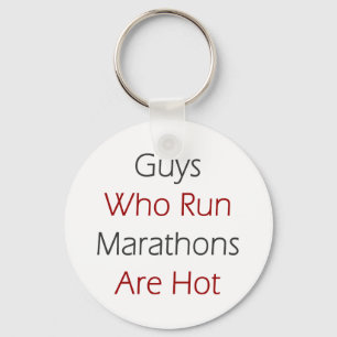 Porte-clés Les types qui courent des marathons sont chauds