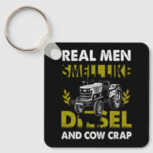 Porte-clés Les Véritables Hommes Sentent Comme Le Diesel Et L