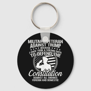 Porte-clés Les vétérans militaires contre l'élection de Trump