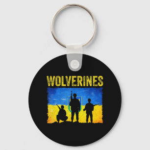 Porte-clés Les Wolverines soutiennent l'Ukraine