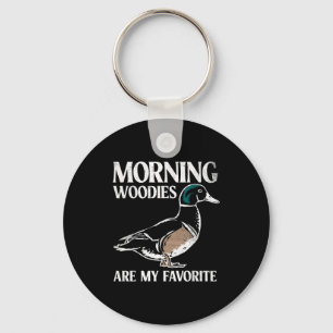 Porte-clés Les woodies du matin sont ma chemise préférée wood