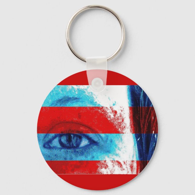 Porte-clés Les yeux de l'Amérique (Recto)