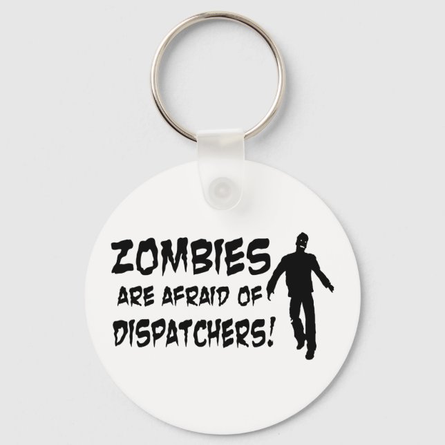 Porte-clés Les Zombies Ont Peur Des Expéditeurs (Recto)