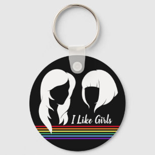 Porte-clés Lesbienne J'Aime Les Filles Gay Femmes Pride