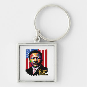 Porte-clés Let Freedom Ring, Citation de MLK, Histoire des No