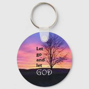Porte-clés Let Go and Let God
