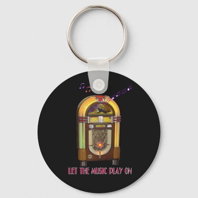 PORTE-CLÉS LET THE MUSIC PLAY ON JUKEBOX KEYRING (Recto)