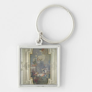 Porte-clés L'établissement du chapelet par St Dominic (fres