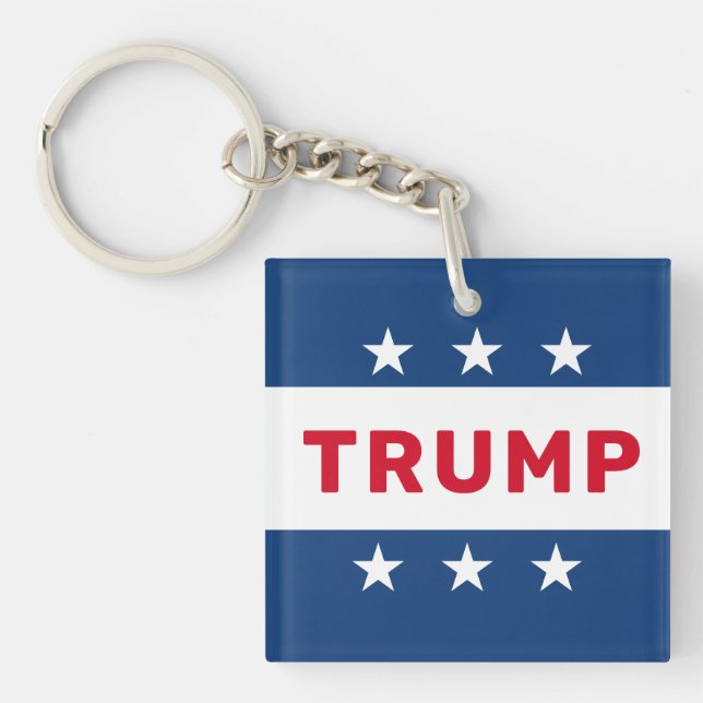 Porte-clés L'étoile classique Donald Trump 2024 (Devant)