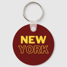Porte-clés lettrage New York