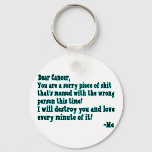 Porte-clés Lettre au cancer