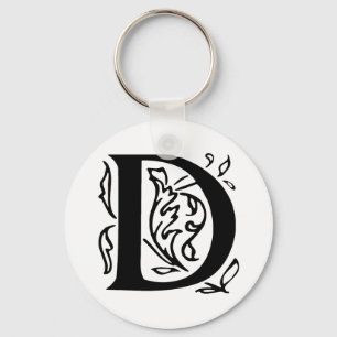 Porte-clés Lettre D fantaisie