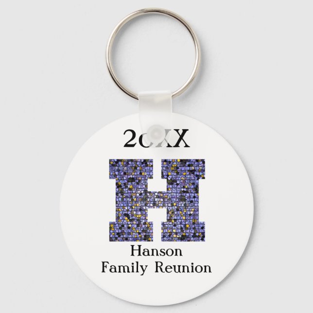 Porte-clés Lettre de conservation de la réunion familiale H M (Recto)