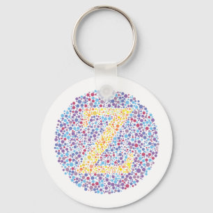 Porte-clés Lettre d'essai d'oeil de "Z"