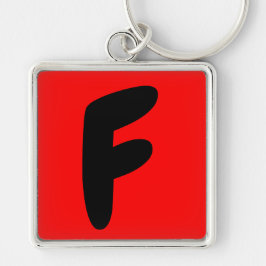 Porte-clés lettre f, abeceddario, initiale