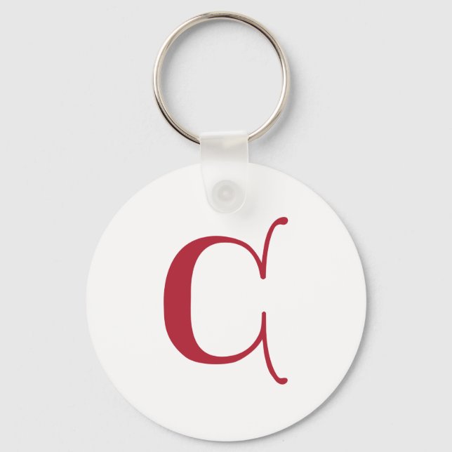 Porte-clés Lettre gothique C (Recto)