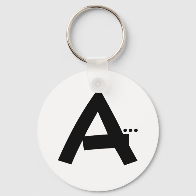 Porte-clés Lettre initiale A Porte - clé (Recto)