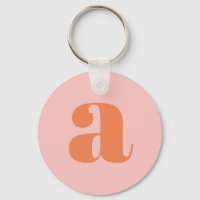 Lettre initiale de monogramme moderne pastel rose 