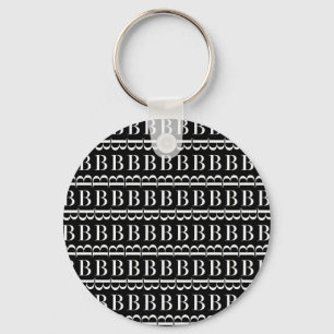 PORTE-CLÉS LETTRE INITIALE MONOGRAPHIQUE B