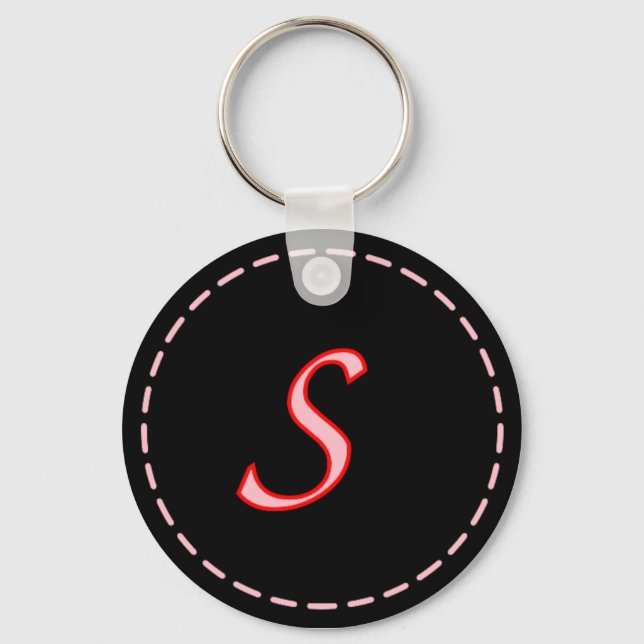Porte-clés Lettre monogramme S Porte - clé (Recto)