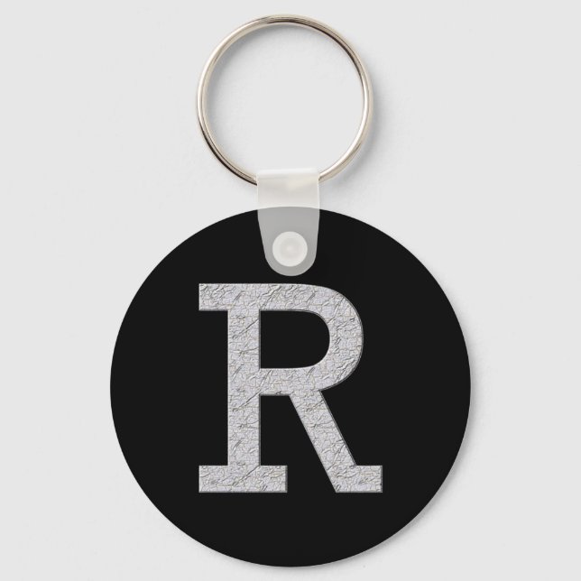 Porte-clés Lettre monographique R (Recto)