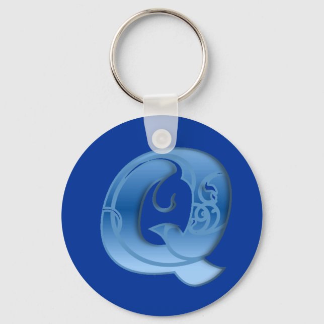 Porte-clés Lettre Q (Recto)