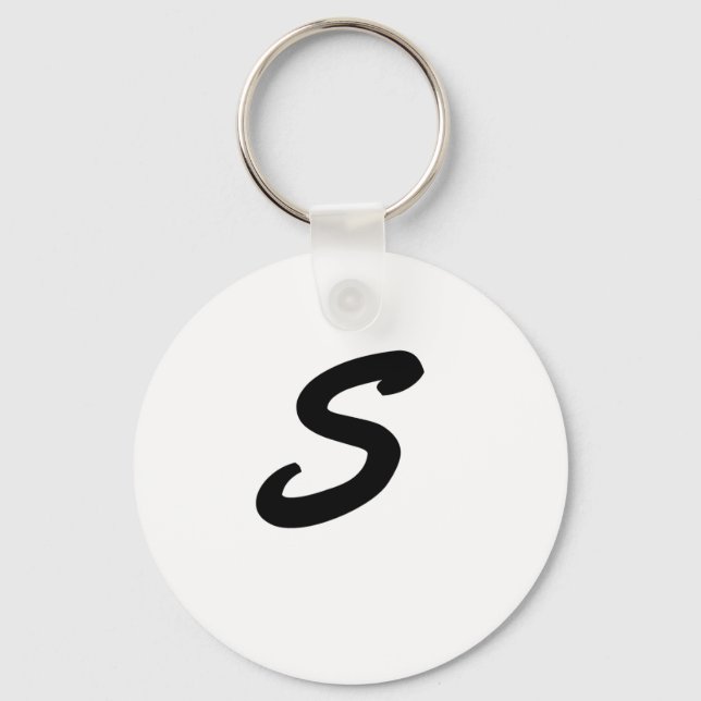 Porte-clés Lettre S Porte - clé Monogramme (Recto)