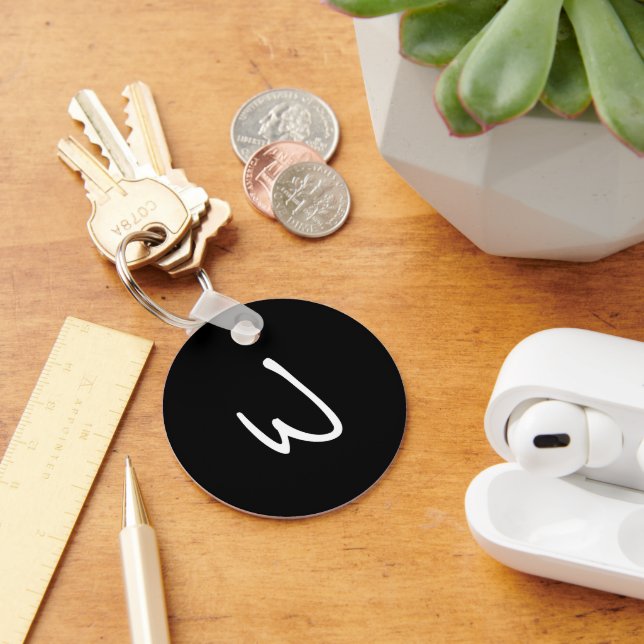 Porte-clés Lettre W - votre propre initiale personnalisée (Bureau)