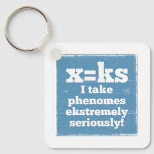 Porte-clés lettre x phenome k phonie sonore