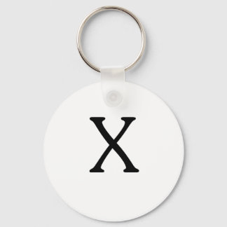 Porte-clés Lettre X Porte - clé de monogramme