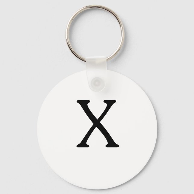 Porte-clés Lettre X Porte - clé de monogramme (Recto)