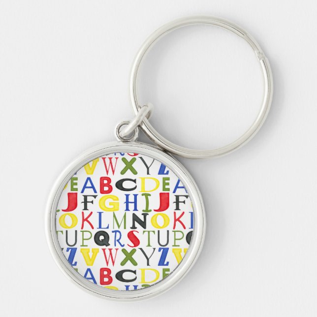 Porte-clés Lettres de couleur vive de Megan Meagher (Devant)