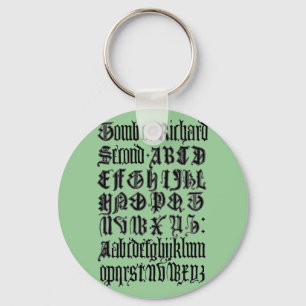 Porte-clés Lettres gothiques Porte - clé