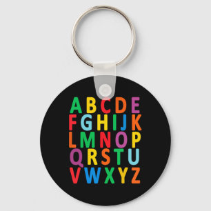 Porte-clés Lettres Majuscules Alphabet Apprendre Abc Garçon F