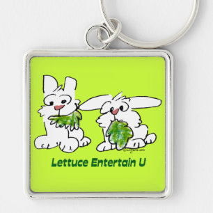 Porte-clés Lettuce Entertain U Cartoon Rabbits