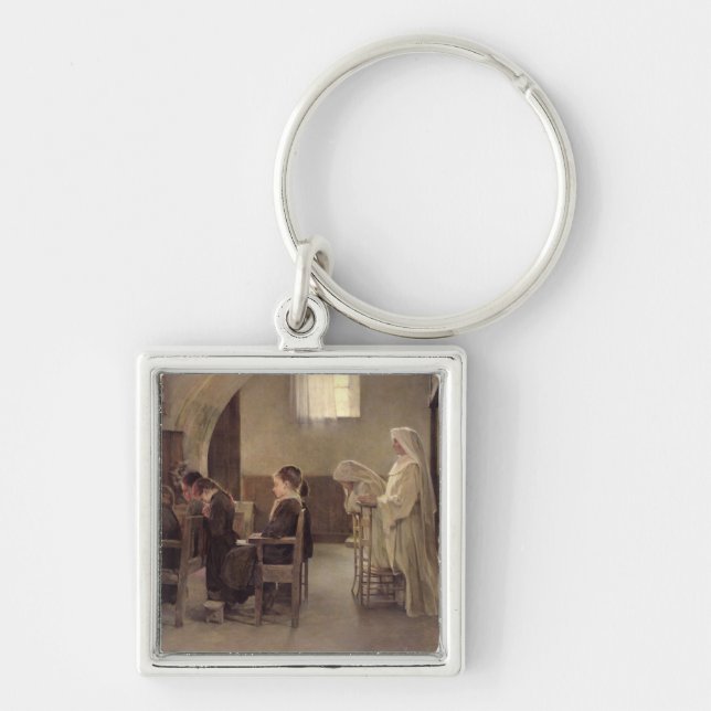 Porte-clés L'Ève de la première communion, avant 1890 (Devant)