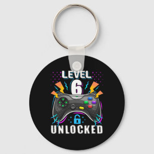 Porte-clés Level 6 Vidéo Game 6th Birthday Gamer Gif