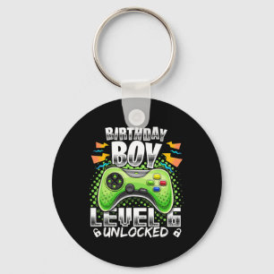 Porte-clés Level 6 Vidéo Game 6th Birthday Gamer Gif