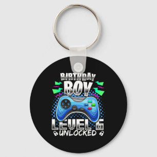 Porte-clés Level 6 Vidéo Game 6th Birthday Gamer Gif