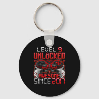 Porte-clés Level 9 Unlocked 9 Year Old For Boys 9th Birthday 