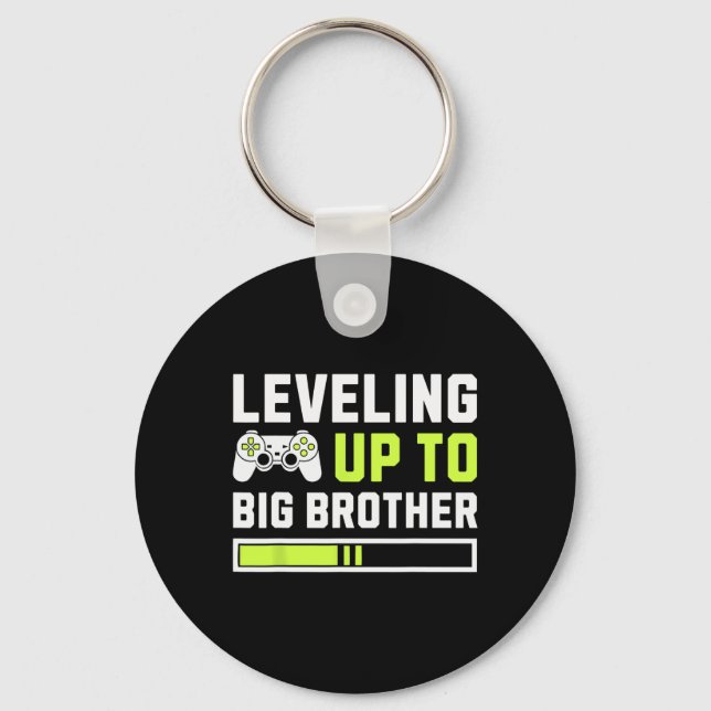 Porte-clés Leveling Jusqu'À Big Brother - Amusant Joueur Pour (Recto)