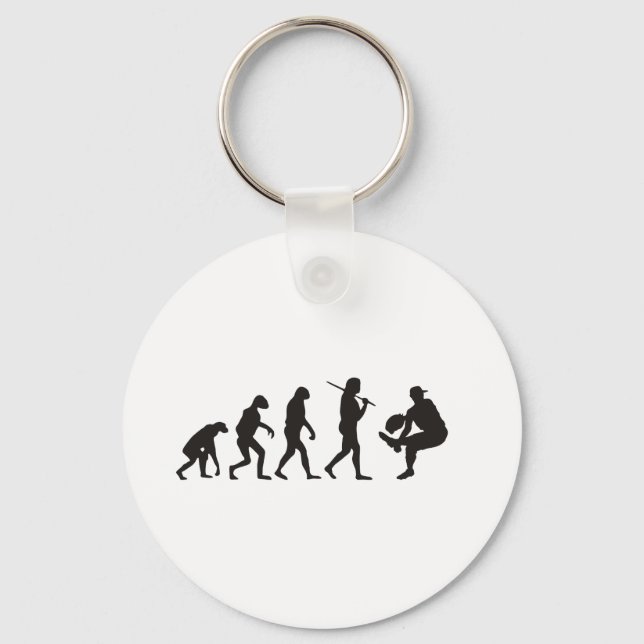 Porte-clés L'Évolution Du Pitcher De Baseball (Recto)