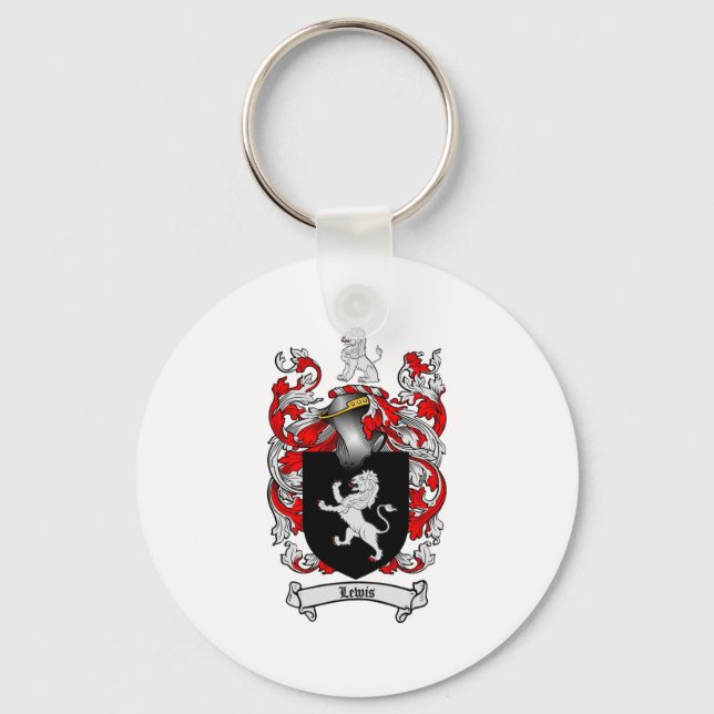 Porte-clés Lewis Family Crest - Lewis Armoiries (Recto)